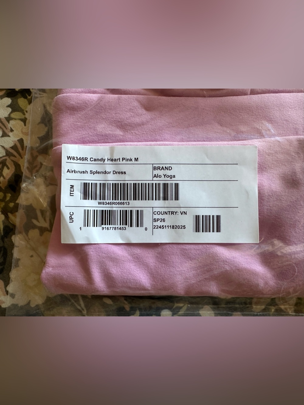 π©ΆALO AIRBRUSH SPLENDOR DRESS CANDY HEART PINK - LIMITED EDITION 2026 - NWT - Picture 4 of 6
